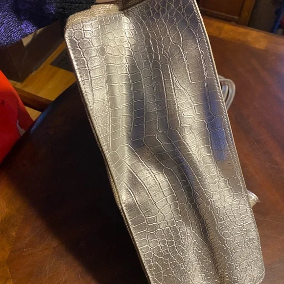 Michael Kors Silver and Brown Tote Bag - Picture 5 of 8